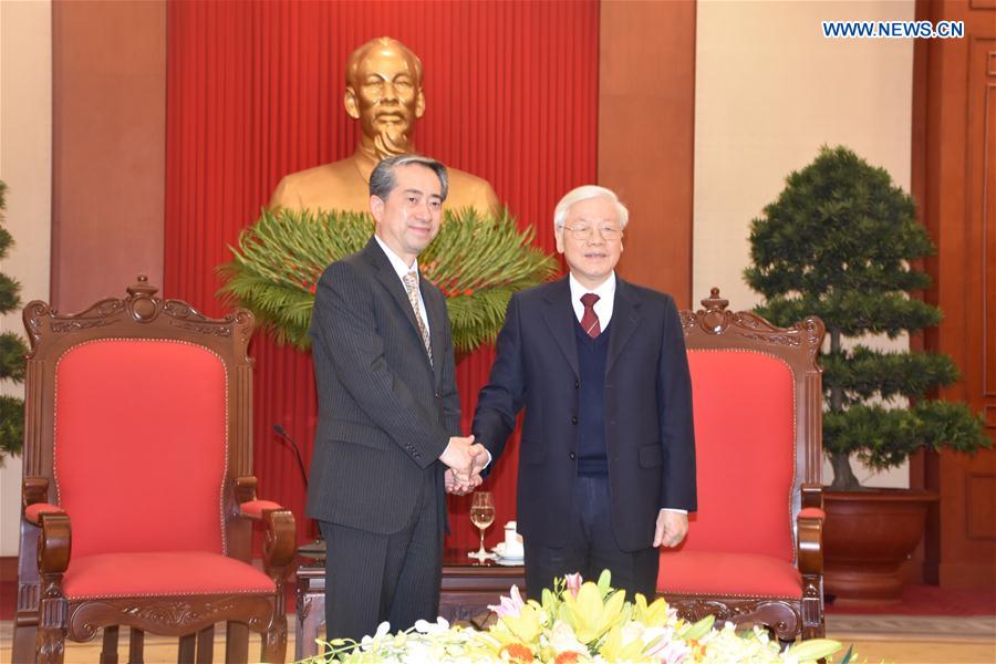 VIETNAM-HANOI-NGUYEN PHU TRONG-CHINA-XIONG BO-MEETING 