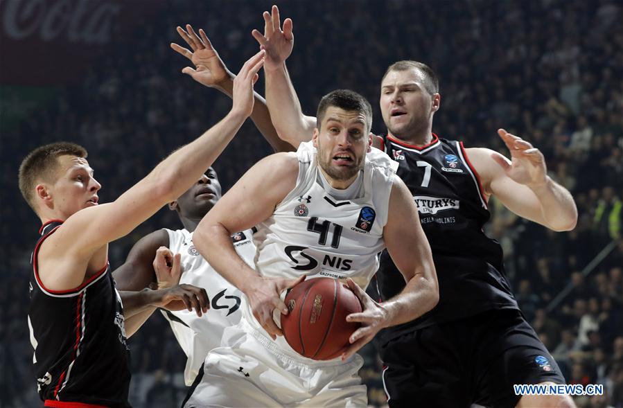 (SP)SERBIA-BELGRADE-BASKETBALL-EUROCUP-PARTIZAN VS RYTAS