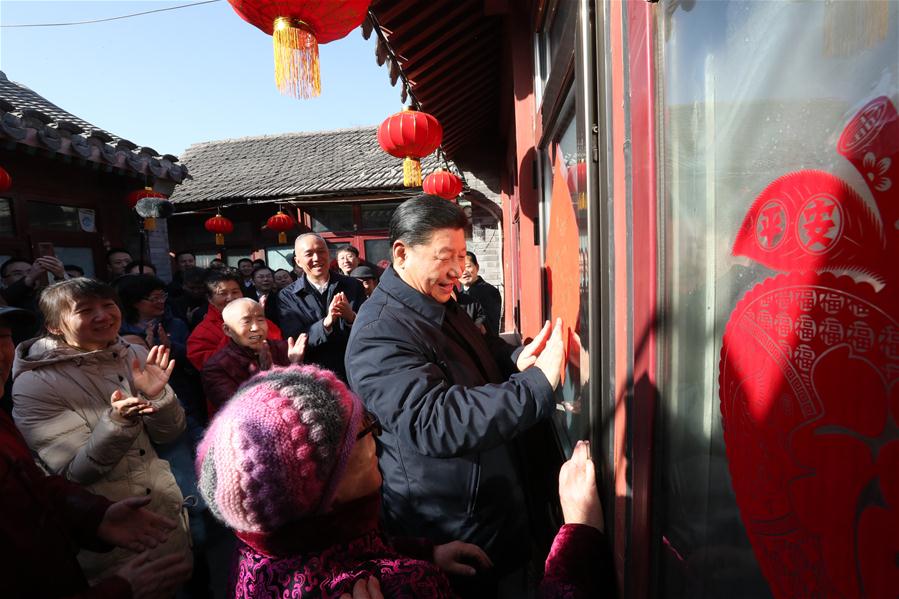 CHINA-BEIJING-XI JINPING-LUNAR NEW YEAR-VISIT (CN)