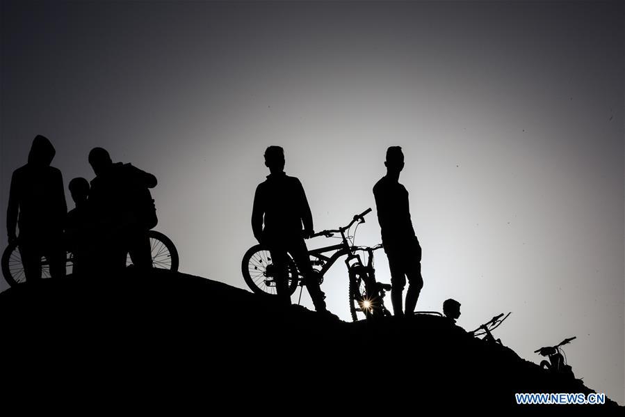 MIDEAST-GAZA-BICYCLES-MARKET