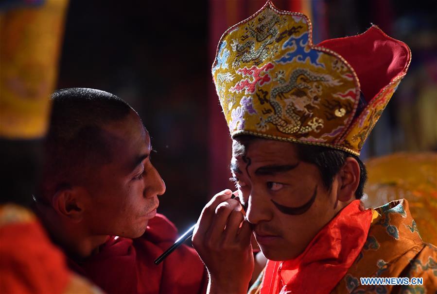 (InTibet) CHINA-TIBET-CHAM DANCE (CN)