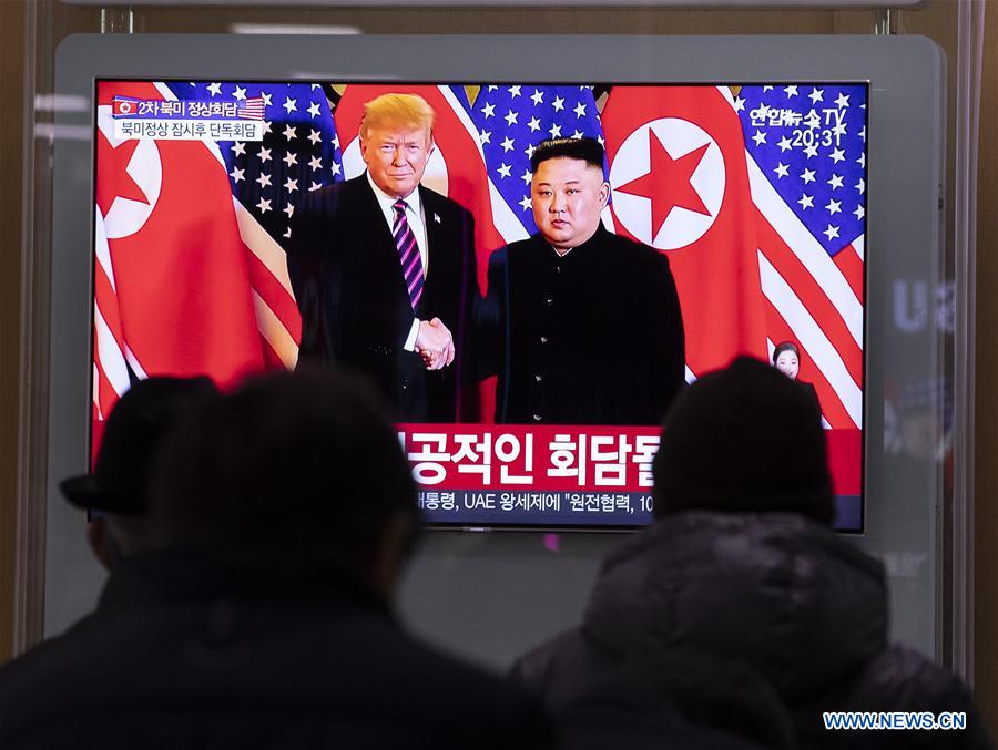 SOUTH KOREA-SEOUL-TV-KIM JONG UN-TRUMP-MEETING