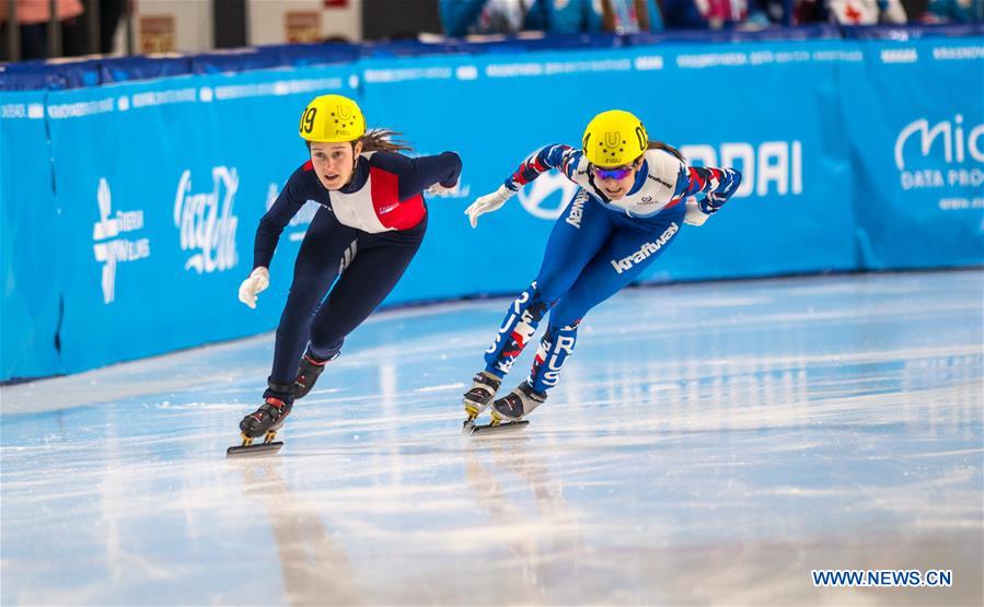 (SP)RUSSIA-KRASNOYARSK-29TH WINTER UNIVERSIADE-SHORT TRACK