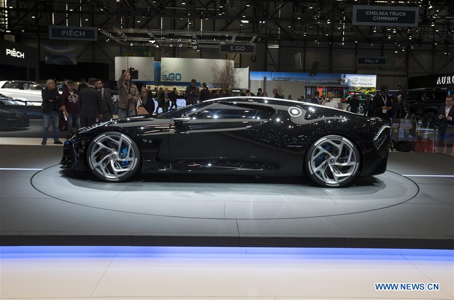 SWITZERLAND-GENEVA-INTERNATIONAL MOTOR SHOW-BUGATTI-LA VOITURE NOIRE