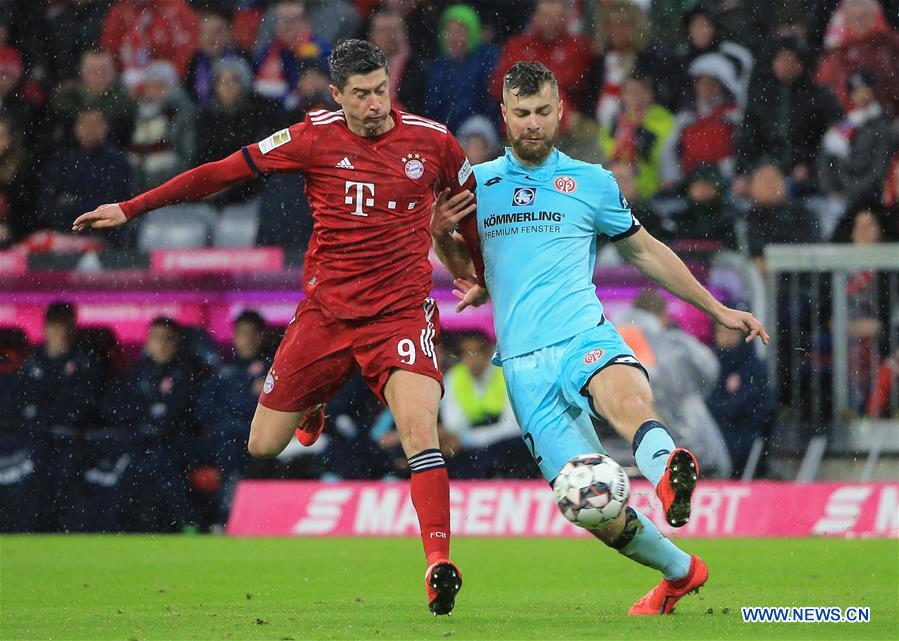 (SP)GERMANY-MUNICH-SOCCER-BUNDESLIGA-BAYERN MUNICH VS MAINZ