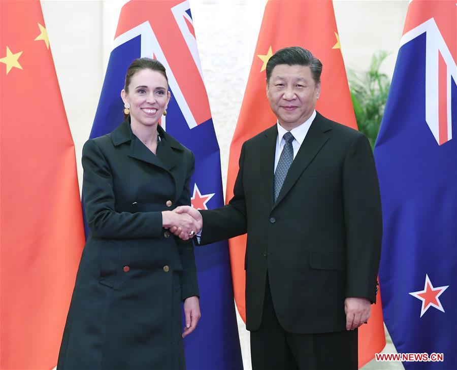 CHINA-BEIJING-XI JINPING-NEW ZEALAND-JACINDA ARDERN-MEETING (CN)