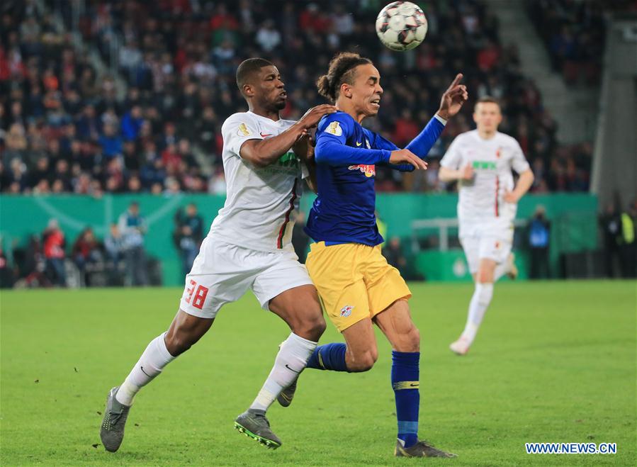 (SP)GERMANY--AUGSBURG-SOCCER-GERMAN CUP-AUGSBURG VS LEIPZIG