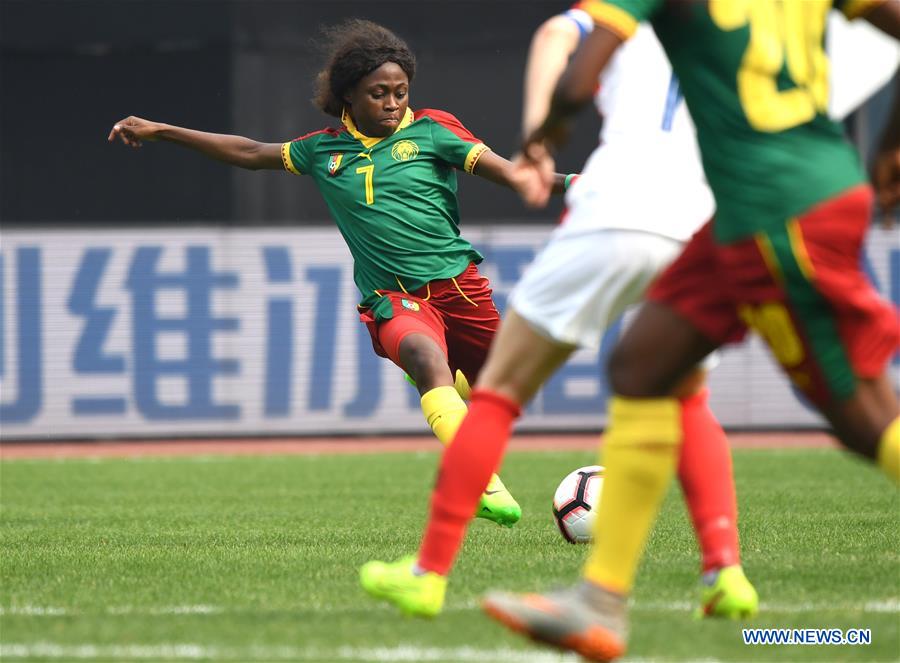 (SP)CHINA-WUHAN-WOMEN'S FOOTBALL TOURNAMENT-CAMEROON VS CROATIA