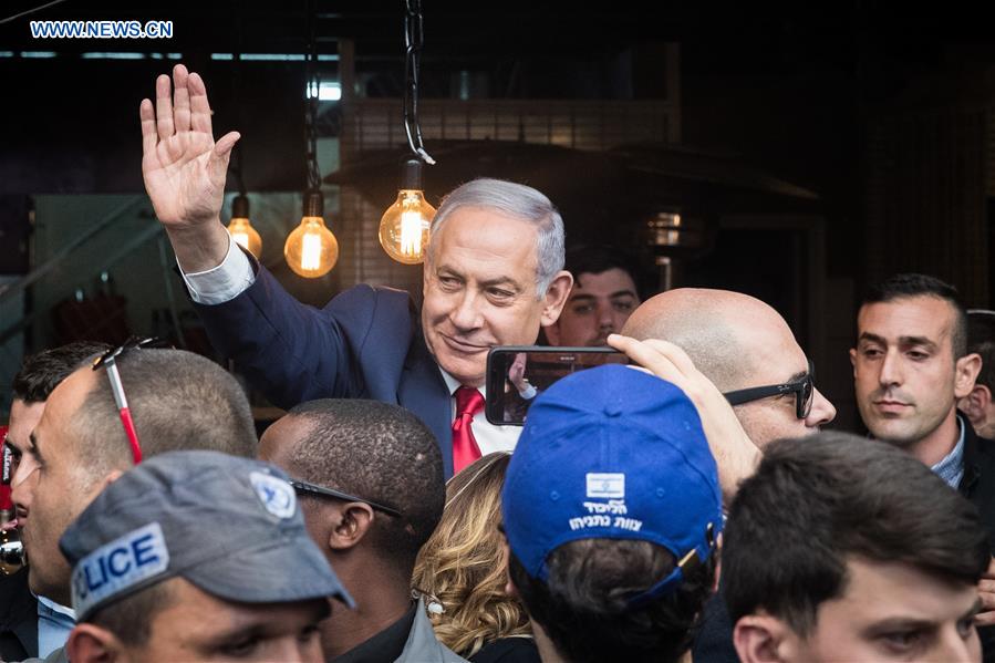 MIDEAST-JERUSALEM-ELECTION CAMPAIGN-NETANYAHU