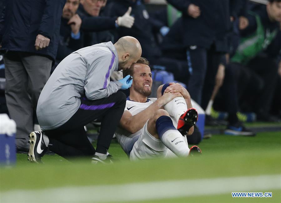 (SP)BRITAIN-LONDON-FOOTBALL-CHAMPIONS LEAGUE-QUARTERFINAL-TOT HOTSPUR VS MAN CITY 