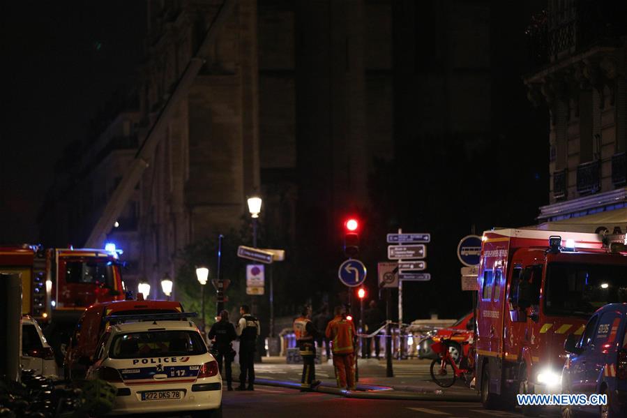 FRANCE-PARIS-NOTRE DAME CATHEDRAL-FIRE