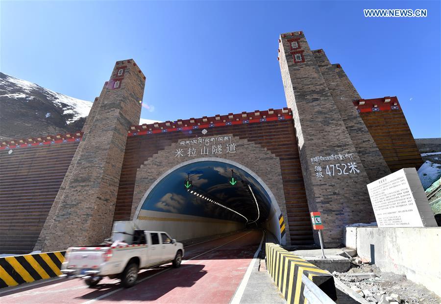 CHINA-TIBET-MILA MOUNTAIN TUNNEL-OPENING (CN)