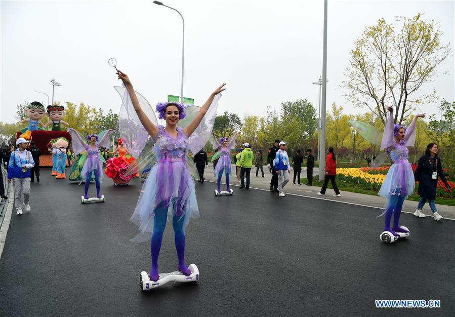 (EXPO 2019)CHINA-BEIJING-HORTICULTURAL EXPO-FLOAT PARADE (CN)