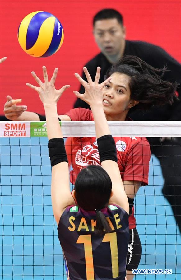 (SP)CHINA-TIANJIN-ASIAN WOMEN'S CLUB VOLLEYBALL CHAMPIONSHIP-JPN VS THA(CN)