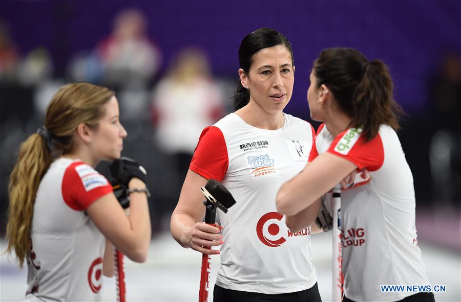 (SP)CHINA-BEIJING-CURLING-WCF WORLD CUP GRAND FINAL-DAY 4(CN)