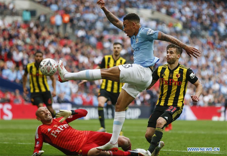 (SP)BRITAIN-LONDON-FOOTBALL-FA CUP-FINAL-MAN CITY VS WATFORD