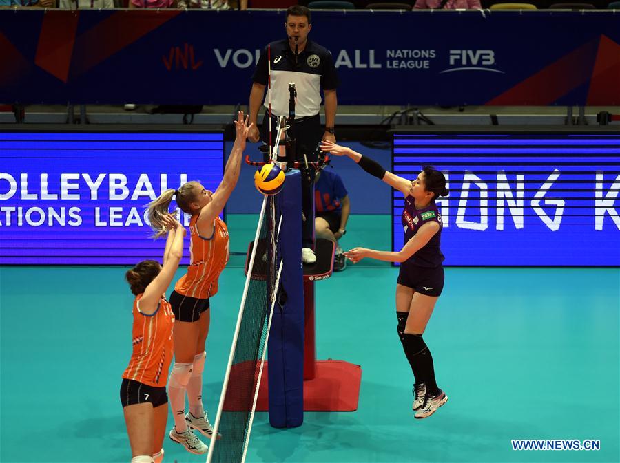 (SP)CHINA-HONG KONG-VOLLEYBALL-FIVB NATIONS LEAGUE-JAPAN VS NETHERLANDS