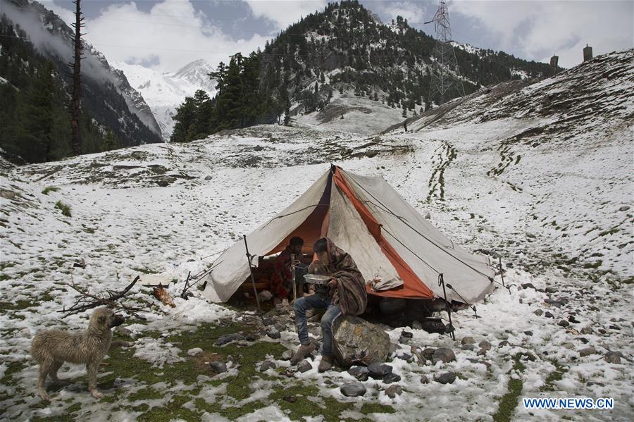 KASHMIR-SRINAGAR-SNOWFALL