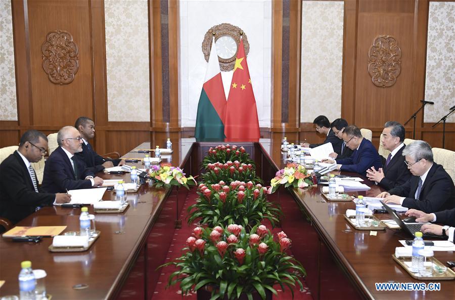 CHINA-BEIJING-WANG YI-MADAGASCAR-FM-MEETING (CN)