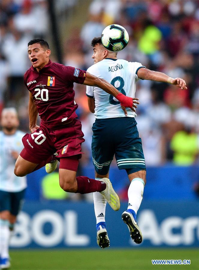 (SP)BRAZIL-RIO DE JANEIRO-FOOTBALL-COPA AMERICA 2019-ARG VS VEN