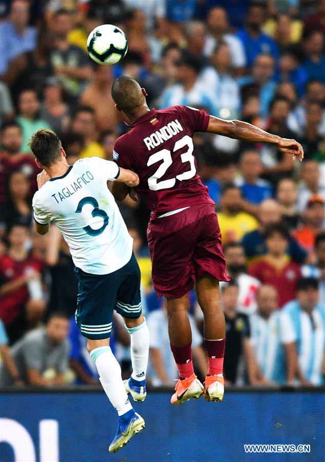 (SP)BRAZIL-RIO DE JANEIRO-FOOTBALL-COPA AMERICA 2019-ARG VS VEN