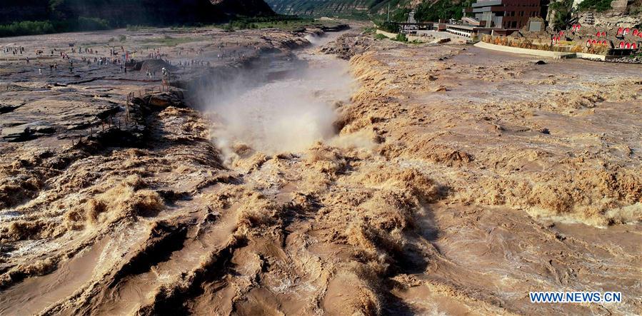 #CHINA-SHANXI-LINFEN-HUKOU WATERFALL-FLOOD PERIOD (CN)