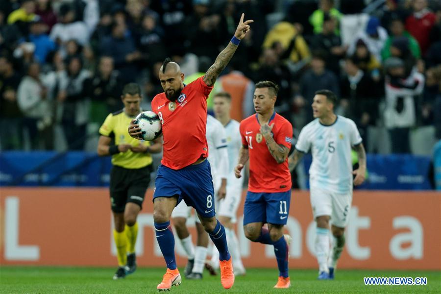 (SP)BRAZIL-SAO PAULO-FOOTBALL-COPA AMERICA 2019-ARGENTINA VS CHILE