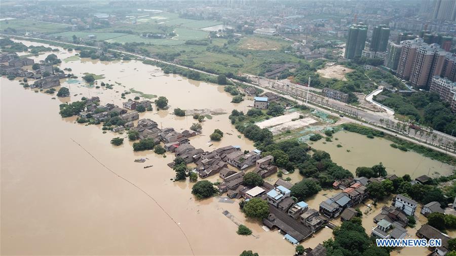 CHINA-HUNAN-XIANGTAN-FLOODS