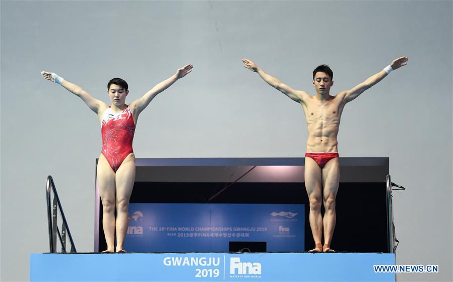 (SP)SOUTH KOREA-GWANGJU-FINA WORLD CHAMPIONSHIPS-DIVING-MIXED 10M SYNCHRONISED