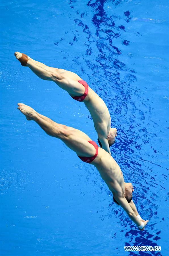 (SP)SOUTH KOREA-GWANGJU-FINA WORLD CHAMPIONSHIPS-DIVING-MEN'S 3M SPRINGBOARD SYNCHRONISED