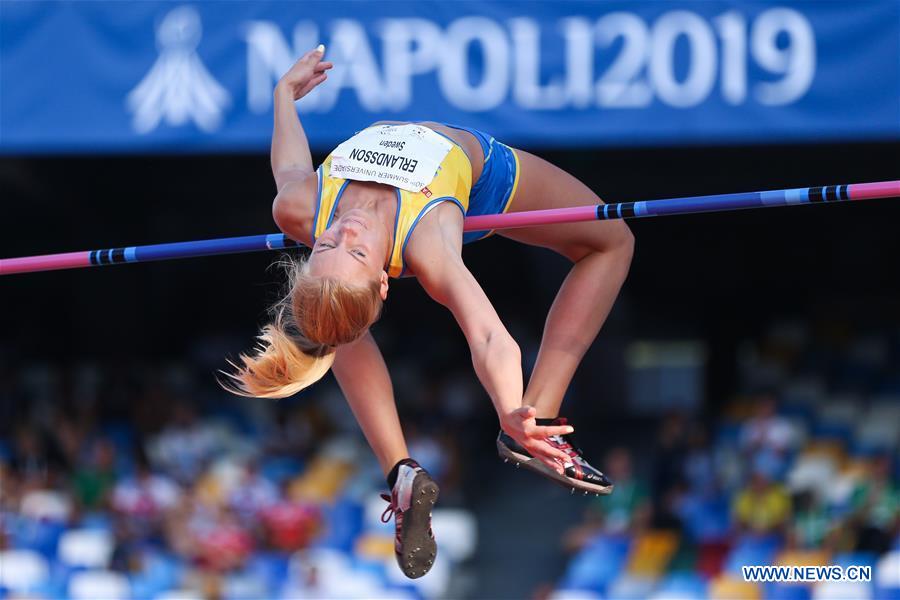 (SP)ITALY-NAPLES-SUMMER UNIVERSIADE 2019-ATHLETICS-WOMEN'S HIGH JUMP