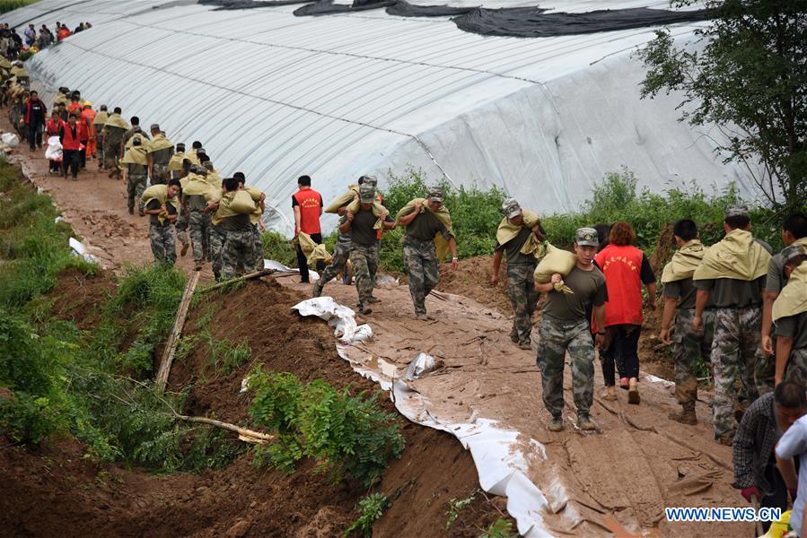 CHINA-SHANDONG-SHOUGUANG-TYPHOON LEKIMA-DIKE BREACH (CN)