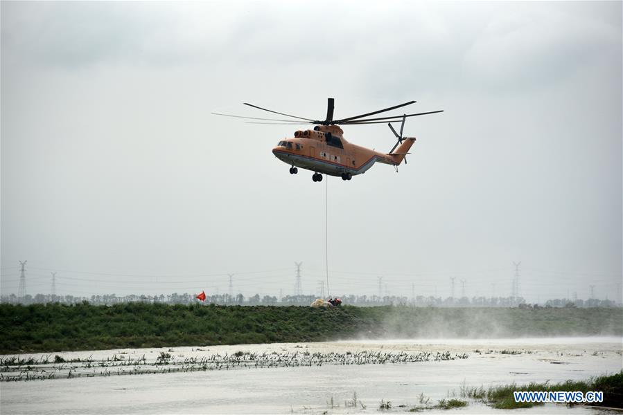 CHINA-SHANDONG-SHOUGUANG-TYPHOON LEKIMA-DIKE BREACH (CN)