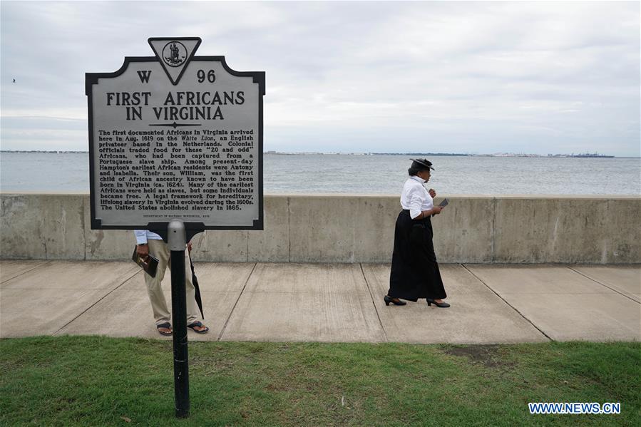 U.S.-VIRGINIA-HAMPTON-FIRST AFRICAN LANDING-ANNIVERSARY