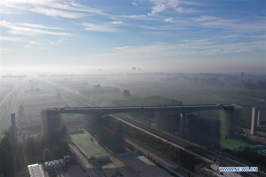 CHINA-HEBEI-XIONGAN-SWIVEL RAILWAY BRIDGE-ROTATION (CN)