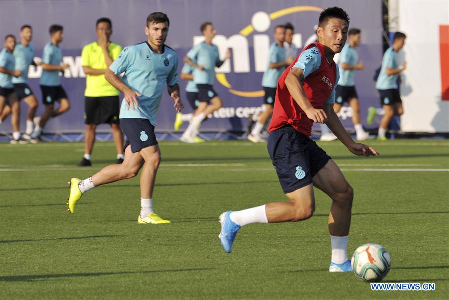 (SP)SPAIN-BARCELONA-RCD ESPANYOL TRAINING SESSION