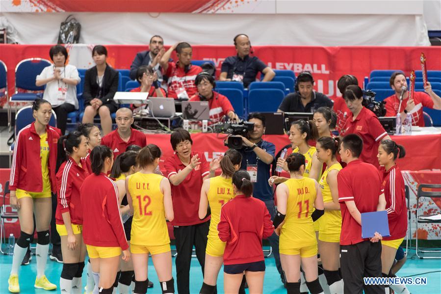 (SP)JAPAN-YOKOHAMA-VOLLEYBALL-WOMEN'S WORLD CUP-CHN VS CMR