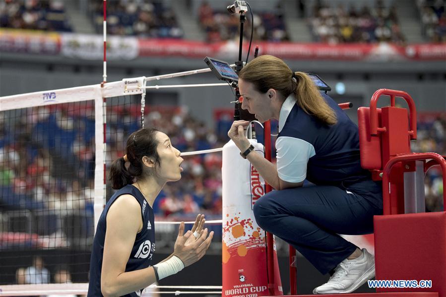 (SP)JAPAN-YOKOHAMA-VOLLEYBALL-WOMEN'S WORLD CUP-CHN VS RUS