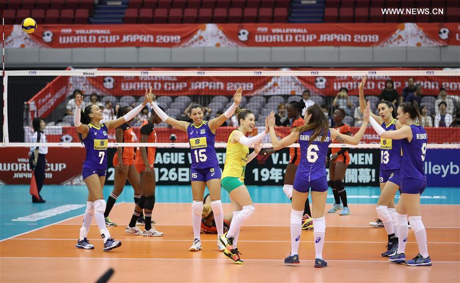 (SP)JAPAN-HAMAMATSU-VOLLEYBALL-WOMEN'S WORLD CUP-KENYA VS BRAZIL