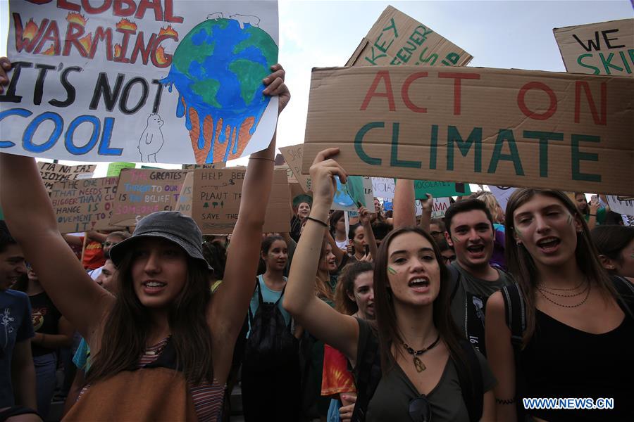 GREECE-ATHENS-STUDENTS-ACTION-CLIMATE CHANGE