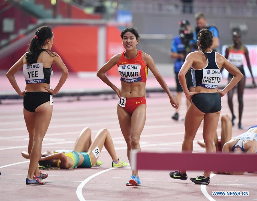 (SP)QATAR-DOHA-IAAF WORLD ATHLETICS CHAMPIONSHIPS-WOMEN'S 3,000 METRES STEEPLECHASE 