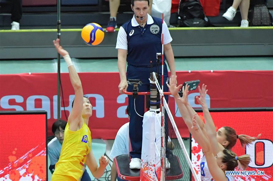 (SP)JAPAN-OSAKA-VOLLEYBALL-WOMEN'S WORLD CUP-CHN VS SRB