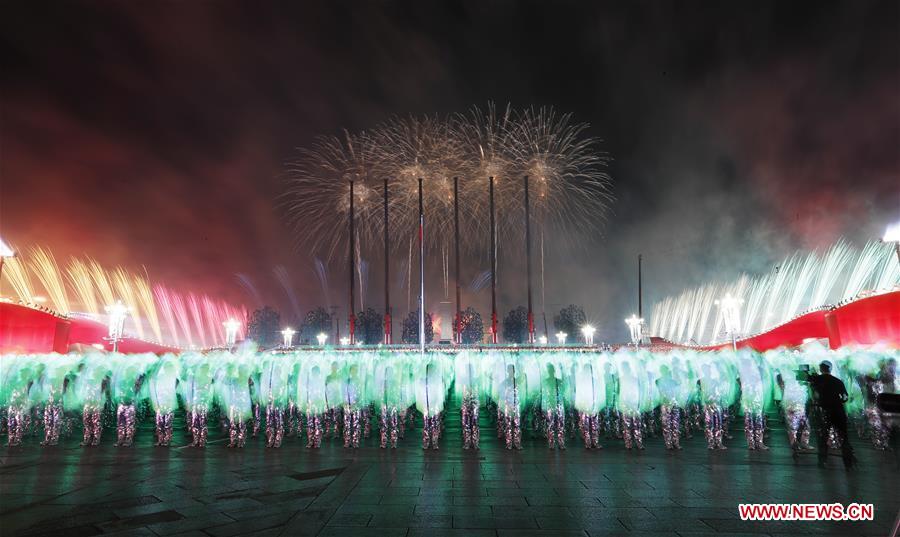 (PRC70Years)CHINA-BEIJING-NATIONAL DAY-CELEBRATIONS-EVENING GALA (CN)