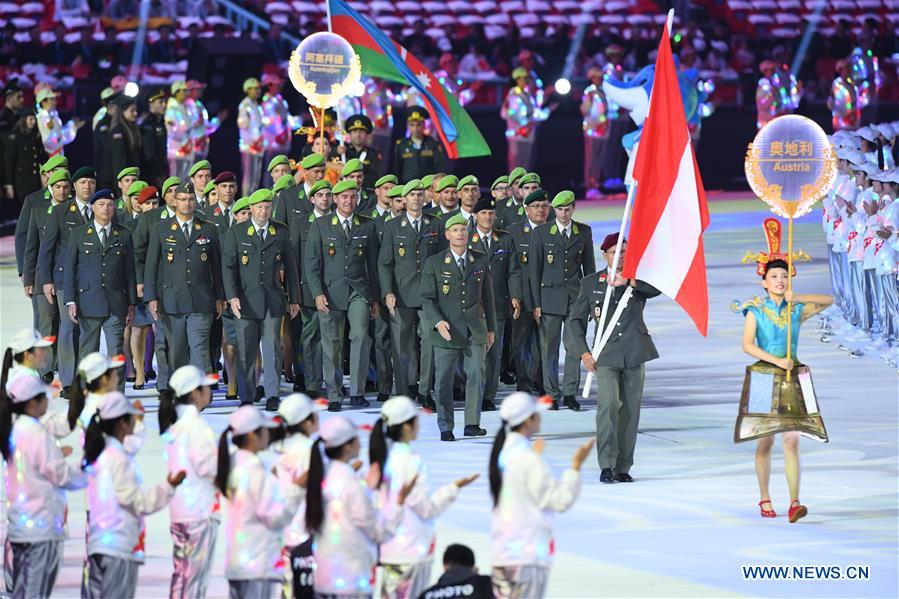 (SP)CHINA-WUHAN-7TH MILITARY WORLD GAMES-OPENING CEREMONY