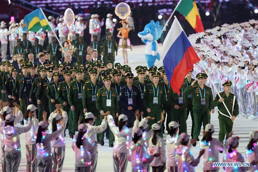 (SP)CHINA-WUHAN-7TH MILITARY WORLD GAMES-OPENING CEREMONY