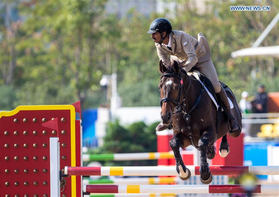 (SP)CHINA-WUHAN-7TH MILITARY WORLD GAMES-EQUESTRIAN-JUMPING INDIVIDUAL  