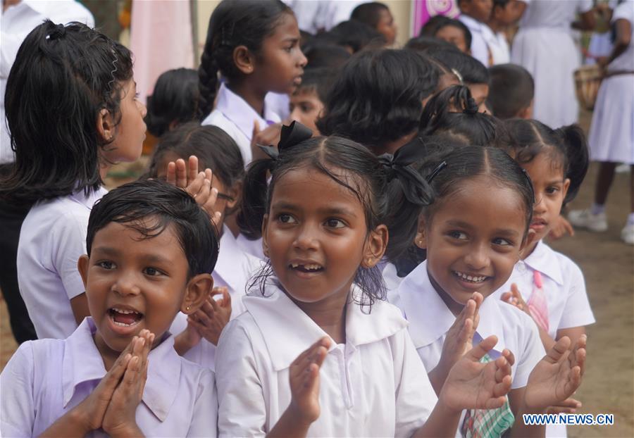 SRI LANKA-HAMBANTOTA-VILLAGE-EDUCATION-CHINA-FOUNDED SCHOOL BUILDING