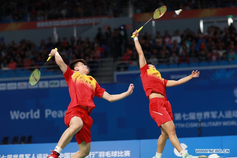 (SP)CHINA-WUHAN-7TH MILITARY WORLD GAMES-BADMINTON