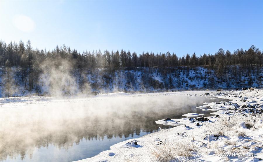 CHINA-INNER MONGOLIA-ARXAN-HALHA RIVER-WINTER SCENERY (CN)