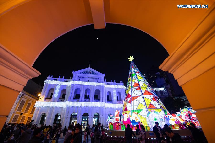 CHINA-MACAO-SENADO SQUARE-FESTIVE LIGHTS-CHRISTMAS-NEW YEAR (CN)